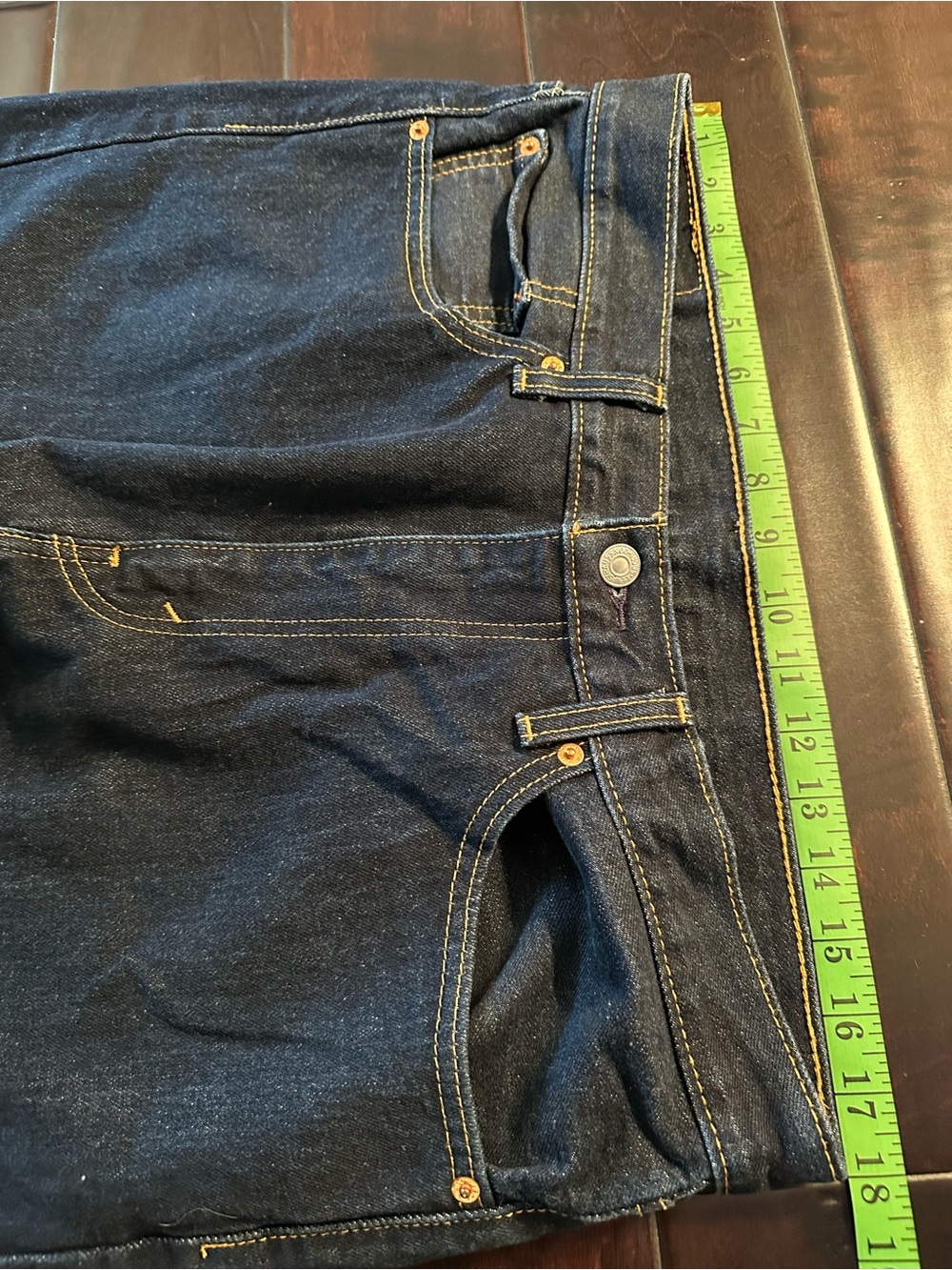 Levi’s 505 Regular Fit Dark Wash Jeans Men’s 36x29 Straight Leg 100% Cotton - Picture 3 of 10
